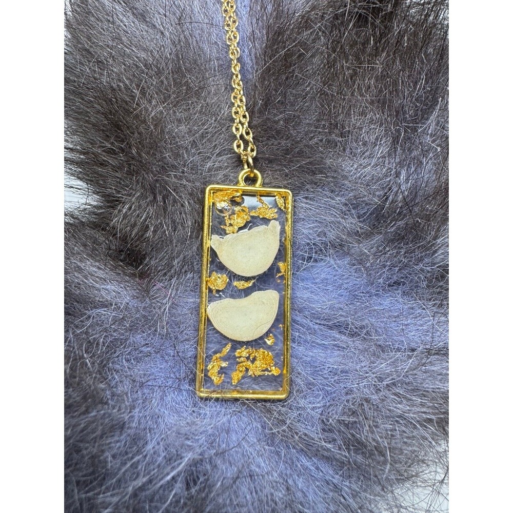 Small critter taxidermy handmade‎ resin necklace